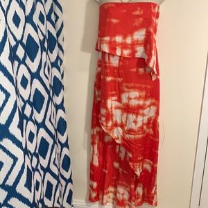 Crancombo asymmetrical Hi-low maxi dress